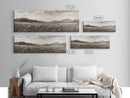 Golden Prairie, Mountain Horizon, Rustic Calm, Canvas Print, Fall Wall Art, Country Living Room Decor, Neutral Tones Photography