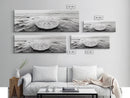 Sand Dollar, Ocean Shore, Calm Waters, Canvas Print, Coastal Wall Art, Minimalist Bathroom Decor, Seashell Beach Photography