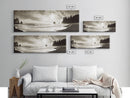 Seaside Cliff Sunset, Pacific Coast View, Canvas Print, Coastal Living Room Art, Modern Neutral Decor, Ocean Landscape Photography