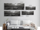Lone Badge Sunset, Western Coastal Scene, Canvas Print, Rustic Wall Decor, Moody Landscape Art, Fall Living Room Wall Art