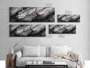 Textured Rock, Earth Tones, Natural Abstract, Framed Canvas Print, modern rustic decor, living room wall art, organic texture, neutral tones