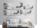 Snow Trees, Dreamy White, Winter Fantasy, Canvas Print, surreal landscape art, fantasy winter decor, magical room aesthetic, Christmas wall art