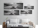 Starfish Beach, Moody Ocean, Calm Sunset, Canvas Print, coastal home decor, bathroom beach art, ocean lover gift, marine wall decor