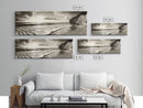 Cliff Coastline, Ocean Sunset, Beach Waves, Framed Canvas Print, seascape wall art, coastal bedroom decor, relaxing nature vibe, neutral art