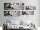 Coastal Tree Roots, Windswept Beach, Natural Form, Framed Canvas Print, Boho Wall Art, Entryway Decor, Beach House Aesthetic