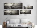Seaside Canvas Bags, Coastal Travel Vibes, Rustic Ocean Decor, Neutral Wall Art, Framed Canvas Print, Bedroom Beach Art