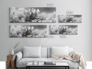 Desert Cactus Garden, Sunlit Southwest Scene, Nature Landscape Art, Canvas Print, Rustic Living Room Wall Decor, Boho Style