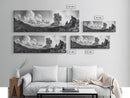 Volcanic Cloudscape, Earth Power, Natural Explosion, Dramatic Wall Decor, Framed Canvas Print, Adventure Art, Rustic Living Room Wall Art