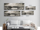 Ocean Crater, Coastal Cliff, Surreal Nature Art, Black and White Canvas Print, Gallery Wall Art, Earthy Decor, Adventure Inspired