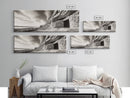 Ancient Cliff Dwelling, Desert Horizon, Southwest Landscape, Canvas Print, Neutral Earth Tones, Rustic Decor, Entryway Wall Art, Western Vibes