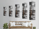 Rust Fence, Barbed Wire, Dramatic Sky, Framed Canvas Print, Abandoned Rural Art, Modern Industrial Decor, Grayscale Country Wall Art