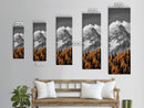 Majestic Peak, Autumn Trees, Nature Mountain Scene, Framed Canvas Print, Rustic Wall Art, Cabin Decor, Adventure Vibes, Fall Landscape Art