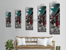 Wild West, Red Door, Desert Town, Saloon Art, Framed Canvas Print, Cowboy Wall Art, Western Decor, Rustic Bar Style, Americana Vibes