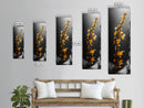 Ocean Kelp Art, Golden Seaweed, Deep Sea Beauty, Underwater Light, Canvas Print, Bathroom Wall Art, Nautical Decor, Moody Coastal Style