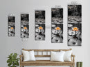 Orange Water Lily, Peaceful Pond Scene, Nature Reflection, Elegant Bloom, Framed Canvas Print Zen Bathroom Wall Art, Botanical Decor