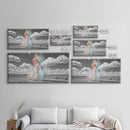 Desert Dust, Color Cloud, Abstract Sky, Surreal Art, Framed Canvas Print, Creative Studio Wall Decor, Whimsical Wall Art, Unique Design