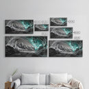 Ice Cave, Frozen Tunnel, Arctic Beauty, Glacial Light – Canvas Print, Nature Wall Art, Winter Decor, Bathroom or Entryway Statement Piece