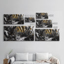 Kelp Forest, Coastal Jungle, Tidal Path, Ocean Shadows – Framed Canvas Print, Moody Marine Wall Art, Bathroom Decor, Natural Ocean Tones