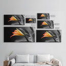 Orange Lily, Botanical Closeup, Modern Floral, Elegant Nature, Framed Canvas Print, Minimalist Wall Art, Kitchen Decor, Botanical Photography