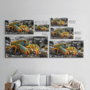 Rainbow Lobster, Bold Colors, Exotic Crustacean, Canvas Print, Underwater Art, Coastal Living Room Wall Art, Boho Ocean Creature Decor