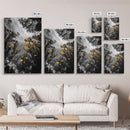 Golden Fish, Kelp Forest, Ethereal Ocean Scene, Framed Canvas Print, Underwater Wall Art, Nature Photography, Bathroom Sea Decor