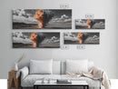 Smoke Burst, Desert Sky, Abstract Explosion, Bold Nature, Canvas Print, Eclectic Decor, Living Room Wall Art, Dramatic Statement