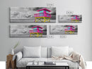 Miami Lifeguard Tower, Vibrant Beach Hut, Pink Yellow Blue, Canvas Print, Coastal Pop Art, Teen Room Decor, Colorful Summer Wall Art