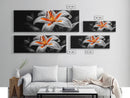 Lily Closeup, Vibrant Bloom, Floral Detail, Orange Petals, Framed Canvas Print, Kitchen Wall Art, Nature Inspired Art, Botanical Print