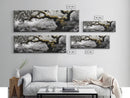 Twisted Oak, Mossy Branches, Forest Giant, Canvas Print, enchanted woodland art, fantasy living room decor, fairytale vibe