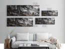 Ancient Tree, Forest Roots, Coastal Woods, Mystical Scene, Framed Canvas Print, Nature Wall Art, Woodland Decor, Moody Living Room Art