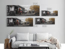 Abandoned Workshop, Rural Americana Scene, Autumn Landscape, Canvas Print, Farmhouse Decor, Rustic Fall Entryway or Garage Wall Art