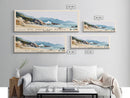 Big Wave Bay Beach, Hong Kong Watercolor Print, Vacation Gift, Hong Kong Wall Art, Beach Painting, Beach Decor, Large Wall Art, Wood Frame Art