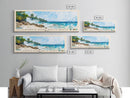 Dunn’s River Falls Beach, Jamaica Watercolor Print, Vacation Gift, Jamaica Wall Art, Beach Painting, Beach Decor, Large Wall Art, Wood Frame Art