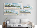 Flic en Flac Beach, Mauritius Watercolor Beach Print, Vacation Gift, Mauritius Wall Art, Beach Painting, Beach Decor, Beach Painting