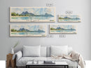 Gris Gris, Mauritius Watercolor Beach Print, Vacation Gift, Mauritius Wall Art, Beach Painting, Beach Decor, Beach Painting