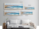 Huanchaco, Peru Watercolor Beach Print, Vacation Gift, Peru Wall Art, Framed Canvas Print, Framed Beach Painting
