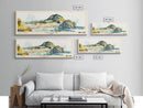 Ischia, Italy Watercolor Beach Print, Vacation Gift, Italy Wall Art, Beach Painting, Beach Decor, Beach Painting