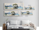 Ishigaki, Japan Watercolor Print, Vacation Gift, Japan Wall Art, Beach Painting, Beach Decor, Large Wall Art, Wood Frame Art