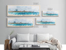Isla Mujeres, Mexico Watercolor Beach Print, Vacation Gift, Mexico Wall Art, Beach Painting, Beach Decor, Beach Painting