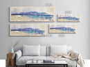 Kogal Bay Beach, South Africa Watercolor Print, Vacation Gift, South Africa Wall Art, Beach Painting, Beach Decor, Large Wall Art, Wood Frame Art