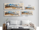 Lagoon Beach, Cambodia Watercolor Print, Vacation Gift, Cambodia Wall Art, Beach Painting, Beach Decor, Large Wall Art, Wood Frame Art