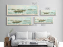 Marajó Archipelago, Brazil Watercolor Print, Vacation Gift, Brazil Wall Art, Beach Painting, Beach Decor, Large Wall Art, Wood Frame Art