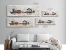 Rabbit Island, Cambodia Watercolor Beach Print, Vacation Gift, Cambodia Wall Art, Framed Canvas Print, Framed Beach Painting