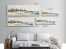 Vaadhoo Island, Maldives Watercolor Print, Vacation Gift, Maldives Wall Art, Beach Painting, Beach Decor, Large Wall Art, Wood Frame Art