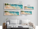 Magens Bay Beach, US Virgin islands Watercolor Beach Print, Vacation Gift, US Virgin islands Wall Art, Framed Canvas Print, Framed Beach Painting