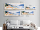 Petrovac Beach, Montenegro Watercolor Beach Print, Vacation Gift, Montenegro Wall Art, Beach Painting, Beach Decor, Beach Painting