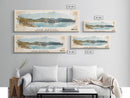 The Baths, British Virgin Islands Watercolor Beach Print, Vacation Gift, British Virgin Islands Wall Art, Framed Canvas Print, Framed Beach Painting