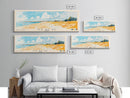 Île de Ré, France Watercolor Beach Print, Vacation Gift, France Wall Art, Beach Painting, Beach Decor, Beach Painting
