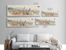Povazska Bystrica Slovakia Travel Print Wall Art, Panoramic City Art, Travel Art, Wall Decor, Vacation Gift, Framed Canvas Print Or Metal Art