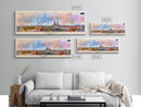 Parnu Estonia Travel Print Wall Art, Panoramic City Art, Travel Art, Wall Decor, Vacation Gift, Framed Canvas Print Or Metal Art
